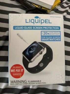 Liquid Glass Screen Protector for Smartwatch – Black